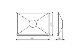 Крышка пластиковая для пищевой ванны K 600 л, белый [133.0600.001.0]