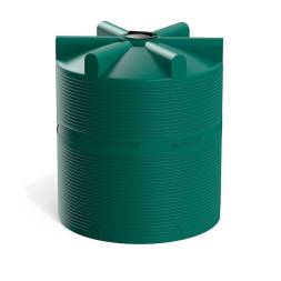 Емкость (резервуар) пластиковая вертикальная с крышкой, 10000 л, 400 мм, синий [TV10000S13]