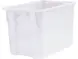 Ящик пластиковый сплошной с гладким дном, 600x400x400 мм, 75 л, белый [605 ГД м]