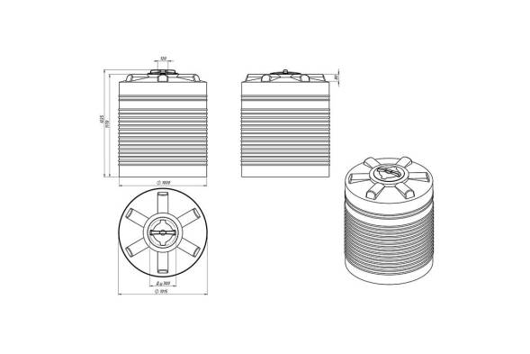 Емкость ЭВЛ 750 л