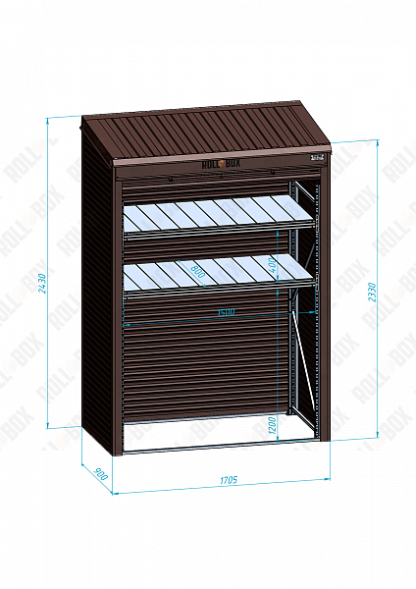 Шкаф уличный ROLL‑BOX VILLAGE ROOF XS-2
