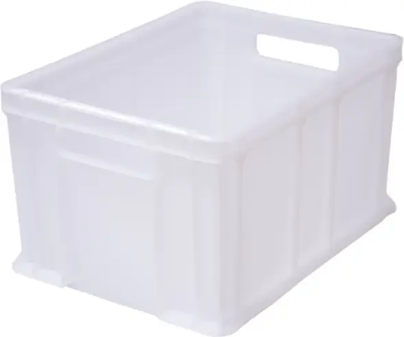 Ящик пластиковый сплошной, 400×300×230 мм, 21.6 л, белый [703.03.01 м]