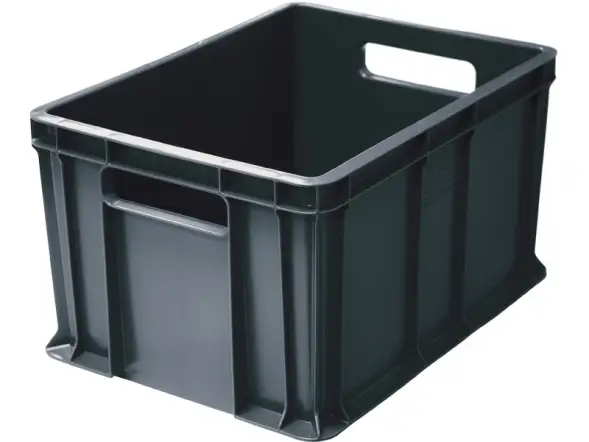 Ящик пластиковый сплошной, 400×300×230 мм, 21.6 л, белый [703.03.01 м]