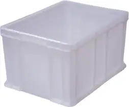 Ящик пластиковый сплошной, 400×300×230 мм, 21.6 л, чёрный [703.03.02]