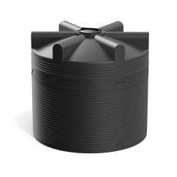 Емкость (резервуар) пластиковая вертикальная с крышкой, 8000 л, черный [TV8000S1]