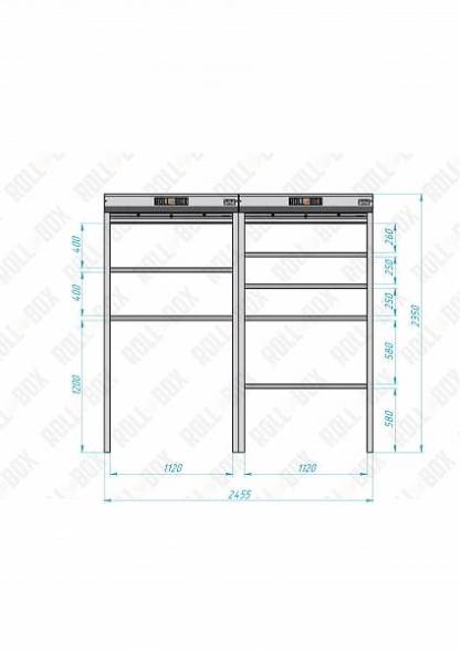 Роллетный шкаф ROLL-BOX SIMPLE Plus 24.06.24.V1-2