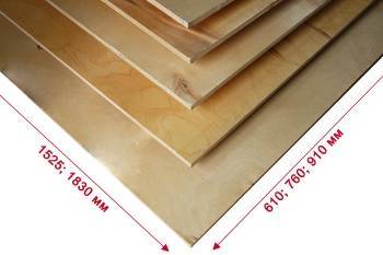 Фанера 1525x610