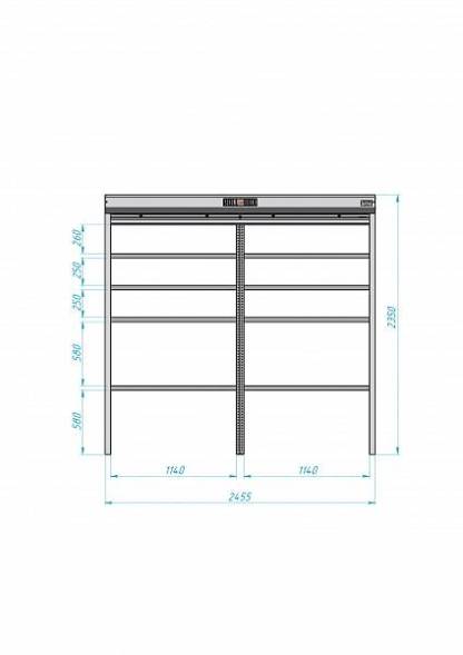 Роллетный шкаф ROLL-BOX SIMPLE Plus 24.06.44.V1-1