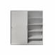 Шкаф-купе металлический архивный односекционный с 4-мя полками 2000х1800х450 мм (FC-G6 1800)