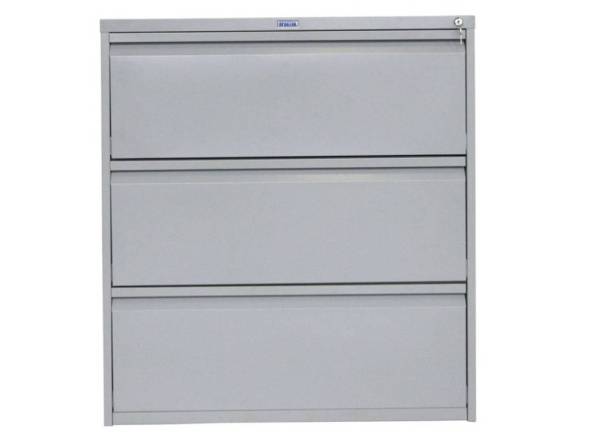 Шкаф металлический картотечный (картотека) ПРАКТИК AMF 1091/3, 3 ящика, 998х915х460 мм