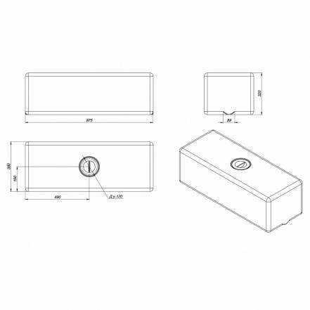 Емкость ЭВП 100 л белая