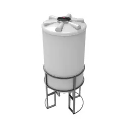 Емкость ФМ 2000 л под плотность до 1,2 г/см3 белая в обрешетке