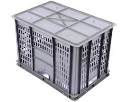 Пластиковый ящик 600х400х410 с перфорацией стенок
