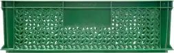 Ящик пластиковый перфорированный, 600×400×180 мм, 35 л, зелёный [706.02.01 м]