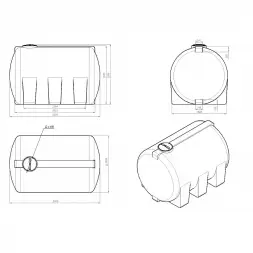 Емкость H 8000л зеленая