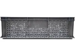 Ящик пластиковый сплошной, 600×400×180 мм, 35 л, серый [706.02.02]