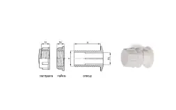 Отвод из бака в сборе G3/4 ПП
