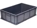 Ящик пластиковый сплошной, 600×400×180 мм, 35 л, синий [706.03.02]