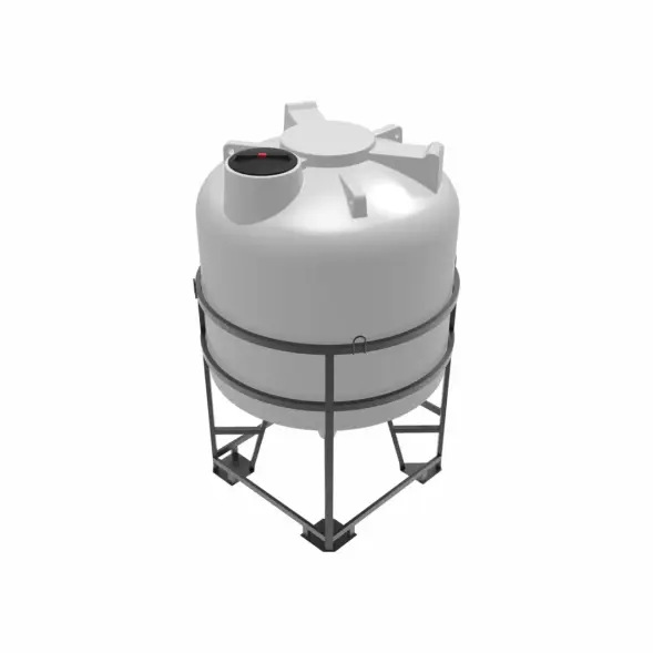 Емкость ЦКТ 5000 л с патрубком 110мм под плотность до 1,5 г/см3 белая в обрешетке