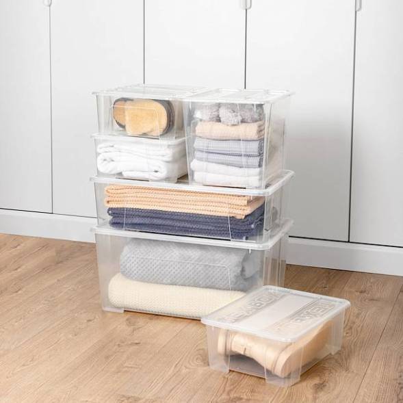 Ящик универсальный TEX-BOX 21л, бесцветный