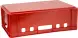 Ящик пластиковый сплошной с гладким дном Е2 (евроформат), 600x400x200 мм, 40 л, красный [207 гд]