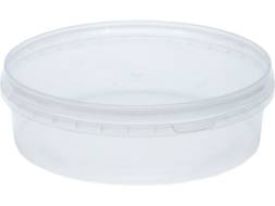Контейнер п/п 0,400л. круглый, d-140мм, с прозрачной крышкой цв. прозрачный(прозрачный)