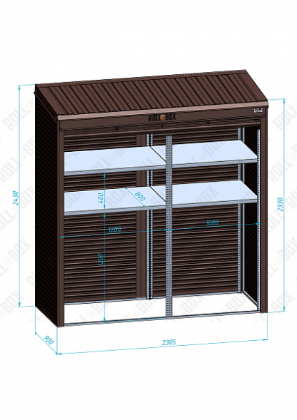 Шкаф уличный ROLL‑BOX VILLAGE ROOF M-1